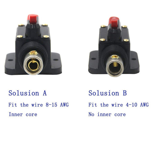 ZOOKOTO 2 Pcs 12V-24V DC Fuse Holder 100A,Inline Circuit Breaker 100A with Reset Button for Auto Car Marine Boat Stereo Switch Audio Inverter Syst...