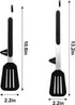 Kitchen Tongs 9 inches and 12 inches Fish Spatula Stainless Steel Locking with Silicone Tips Cooking Salad Buffet BBQ Serving Tongs Heat Resistant...