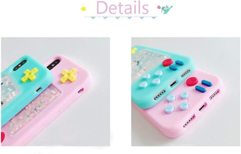 UnnFiko Squishy 3D Cartoon Game Case Compatible with iPhone XR, Creative Liquid Stars Funny Play Case Soft Rubber Protective Cover for Girls Women...