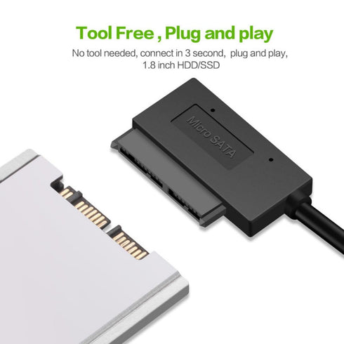 chenyang Micro SATA 16Pin to USB 3.0 Adapter Cable for 1.8 inch Hard Drive HDD/SSD Data Transfer External Hard Drive Converter 10cm...