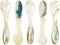 DUEBEL Mother of Pearl Caviar Spoons, 4' Luxury Handmade Spoons for Caviar/Shrimp/Egg/Icecream Serving (5pcs)...