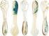 DUEBEL Mother of Pearl Caviar Spoons, 4' Luxury Handmade Spoons for Caviar/Shrimp/Egg/Icecream Serving (5pcs)...