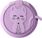 Cute Cat Cartoon Liquid Feel Mobile Phone Ring Buckle Stand Holder (Purple)...