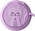 Cute Cat Cartoon Liquid Feel Mobile Phone Ring Buckle Stand Holder (Purple)...