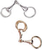 2pcs Silk Scarf Clasp Small Square Scarf Clasp Simple and Elegant Horsebit Clasp (Multiple Ways to Wear)...