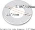 4 Pcs Wall Split Flange, ABS Round Self-Adhesive Escutcheon Plate Buckles Design for 2.5"/64mm,Silver...