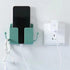 4Pcs Wall Mount Phone Holder Adhesive Wall Phone Mount Charging Stand and Remote Control Stand Multipurpose Socket Pocket Universal Deck Storage B...