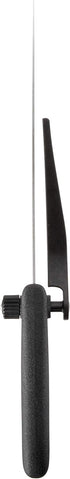 Mercer Culinary MercerSlice Right Handed Serrated Knife with Adjustable Slicing Guide, Black, 8-1/4 Inch...