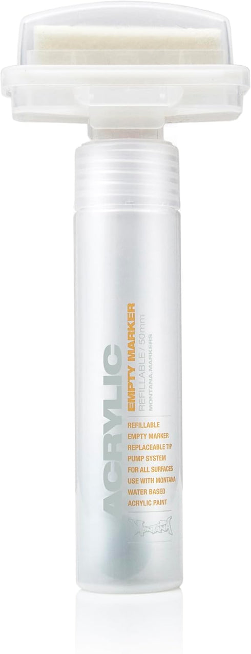 Montana Cans Empty Acrylic Marker, 50mm, Clear, 1 Count (Pack of 1)...