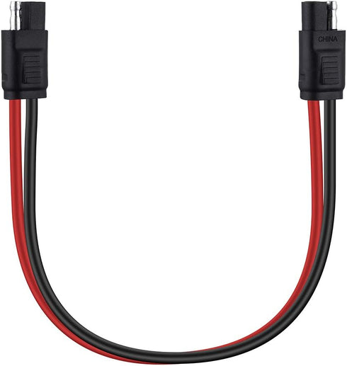 Miady 5-Pack 12" 10 Gauge 2 Pin Quick Disconnect Audiopipe Polarized Wire Harness, Heavy Duty SAE Connector Bullet Lead Cable, SAE Power Automotiv...