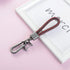 Car Key Acorn Weave Paracode Key Chain Ring, Thick Leather Braid Rope Car Keychain Ring for Men and Women, Suit for All Cars (Black/Red)...