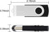 Aiibe 5 Pack 64GB USB Flash Drive 64 GB Flash Drives Thumb Drive Swivel USB Stick USB 2.0 Pen Drive (64G, 5 Mixed Colors: Black Red Yellow White P...