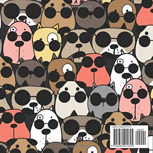 Paw Print Scrapbook Paper 20 sheet double sided 4 pattern: dog scrapbook paper pad - pet scrapbooking supplies - puppy pads collection kit for scr...