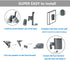 Wall Mount Bracket for SONOS ONE/SONOS ONE SL/SONOS Play 1 Speaker (Swivel and Tilt,Compatible with Both SONOS ONE/ONE SL/SONOS Play 1, Black Sing...