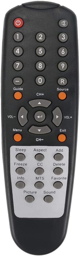Replacement Remote fit for Sceptre TV X270PV-FHD X240PC-FHD X240CC-FHD X240BC-FHD X320BV-HD E195BV-HD X320BV-ECO X400BV-FHD X372BV-FHD X370BV-HD X...