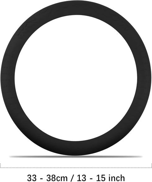 Car Steering Wheel Cover,Anti-Slip Silicone Automotive Steering Wheel Covers with Soft Elasticity,13-15 Inch Universal Steering Wheel Protector Ca...
