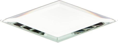 Plymor 2" x 3" Diamond-Shaped, 3mm Thick Beveled Glass Mirror, Pack of 3...
