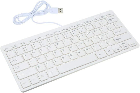 USB Mini Keyboard with Chocolate Buttons Stylish Portable Ultra Slim for Mac PC...