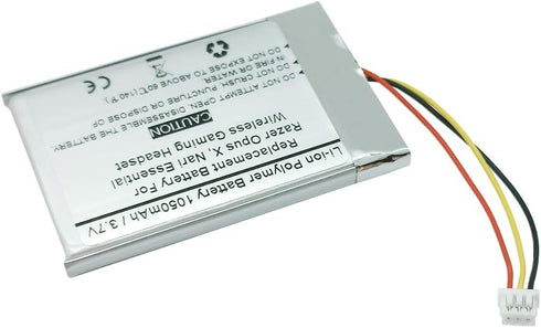 1050mAh 3.7V Replacement Battery for Razer Opus X, Nari Essential Wireless Gaming Headset, 1ICP5/34/50 1S1P...