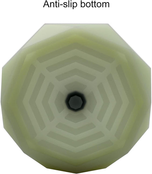 1 Geometric Silicone Ashtray - Glow in the Dark - Unbreakable Multipurpose Storage Ash Tray - w/Glass Friendly Tapping Center...