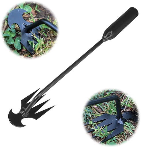 Weed Puller Tool, 30cm/12inch Weeding Artifact Uprooting Weeding Tool,4 Teeths Dual Purpose Manual Weeders Tool, Multifunctional Hand Weeder Tools...