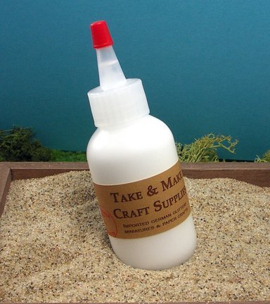 Tac Clear Glass Glitter Glue - One Piece - 2 Ounce Acid Free Adhesive Squeeze Bottle #310-0001...