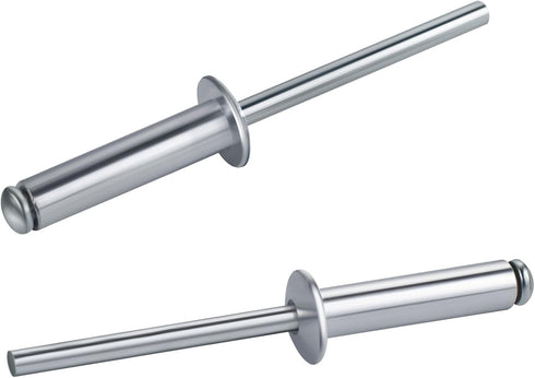 100 PCs 5/32'' x 1/4''Aluminum Blind Rivets, Pack of 100 CT 4mm x 6mm Pop Rivets with Aluminum Grip and Steel Mandrel...