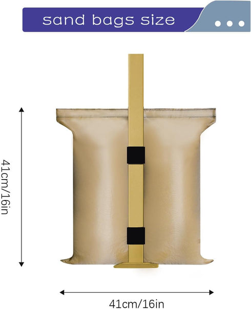 Canopy Weights 112 LBS Sand Bags Gazebo Tent Sand Extra Large Pop up Gazebos Weights Sand Bags for Ez Pop up Canopy Tent Outdoor Instant Canopies ...