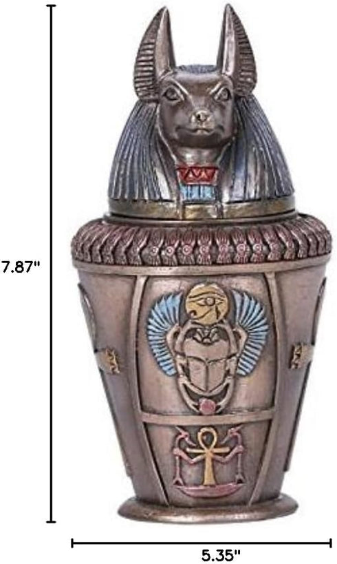Pacific Giftware Ancient Egyptian Duamutef Canopic Jar Home Decor...
