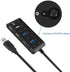 USB Hub 3.0 Network Hubs 7-Port USB 3.0 Hub with Smart Charging Port and Individual On/Off Power Switches for Windows 10/8 / Vista/XP and Mac OS X...