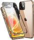 HENGHUI Lockable iPhone 13 Pro Max Magnetic Glass Case with Camera Lens Protector Screen Protector Safety Lock 360 Full Body Double Sided Bumper C...