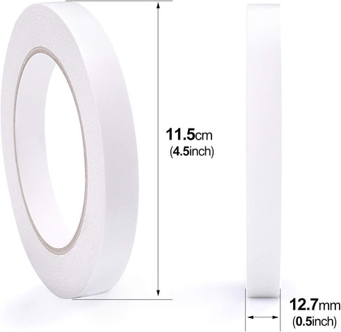 3 Rolls 1/2" Double Sided Tape Clear Double-Sided Adhesive Tape Removable for DIY Arts, Crafts, Scrapbook, Photos Display ect?1/2-Inch x 30 Yards ...