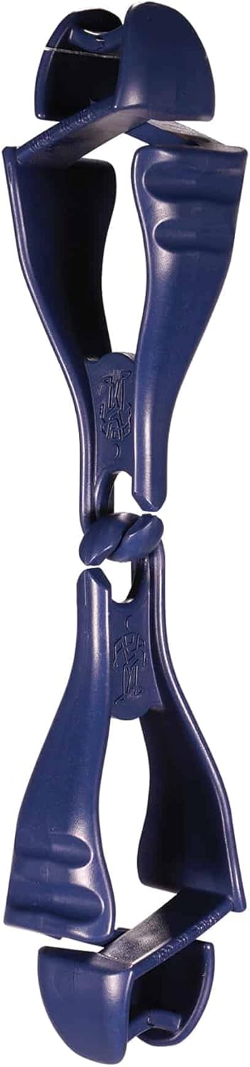 Ergodyne Squids 3400MD Metal Detectable Glove Grabber with Dual Clip Mount, Deep Blue...