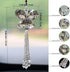 Crystal Butterfly Beads Tassel Car Pendant Car Hanging ornaments Car Mirror Hanging Accessories Rearview Mirror Accessories Car Décor (Champagne)...