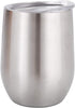 Stainless Steel Wine Glasses, Double Wall Insulated Tumbler with Lid for Wine, Coffee, Drinks, Champagne, Cocktails (Stainless Steel)...
