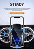 HITech Pro Upgraded Smart 15W Qi Fast Car Wireless Charger Holder AirVent Mount, with Magnetic Connectors and Dual Port Adaptor, Compatible with A...
