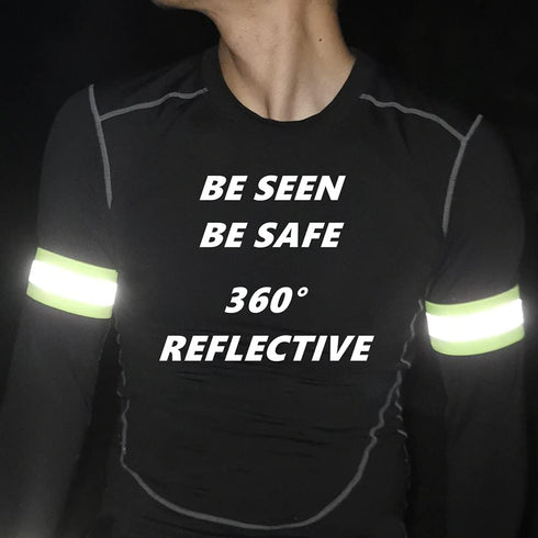 Reflective Running Gear,Reflective Bands for Arm/Wrist/Ankle/Leg,Biking Accessories for Women and Men...