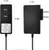 12V DC 2A Wall Power Supply Adapter with 2.1mm x 5.5 Plug 2A(2000MA) AC 100-240V to DC 12Volt Transformers, Switching Power Source Adaptor for 12V...