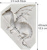 Flying Dragon Silicone Fondant Cake Mold, 3D Flying Dragon Chocolate Mold Kitchen Baking Mold Wedding Cake Decorating Moulds Gummy Sugarcraft Mold...