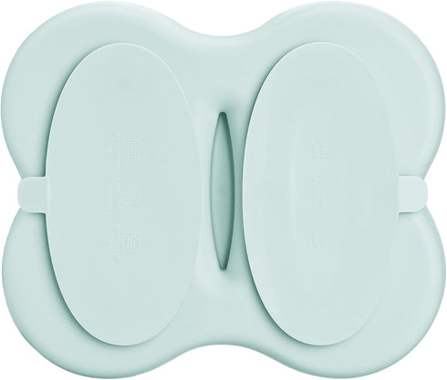 Butterfly Silicone Toddler Plates with Suction, Divided Design Suction Plates for Toddlers Babies, Food Grade Soft Safe BPA-Free Silicone, Dishwas...