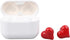 Dpofirs Wireless Earbuds, Heart Shaped Stylish Lightweight Noise Canceling Stereo in Ear Bluetooth Earphones, Includes Charging Case and 6 Ear Tip...