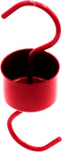 Large Ant Moat for Hummingbird Feeders, Metal Bird Feeder's Hook - Ant Guard for Bird Feeders, Plant Baskets, Bird Houses - Red Color (2 Ant Moats...