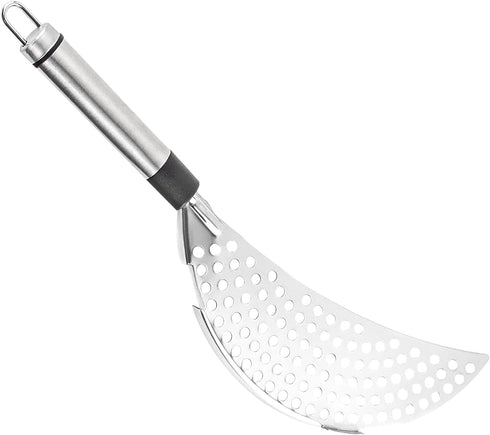 Framendino, Stainless Steel Crescent Pot Strainer Handle Strainer Pan Pot Strainer Colander for Noodles Vegetables Spaghetti...