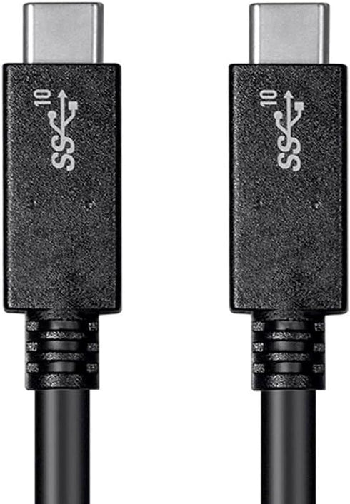 Monoprice USB Type-C to Type-C 3.1 Gen 2 Cable - 10Gbps, 5 Amp, 30AWG, 3.3 Feet, Black - Essential Series...