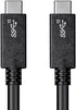Monoprice USB Type-C to Type-C 3.1 Gen 2 Cable - 10Gbps, 5 Amp, 30AWG, 3.3 Feet, Black - Essential Series...