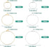 1 Box 60Pcs 6 Styles Round Beading Hoop Earrings Beaded Earring Making Hoops Gold Silver Brass Hoop Earring Findings for Jewelry Making Supplies D...