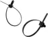 30Pcs Black Nylon Cable Zip Ties, 8-1/4'' Length Heavy Duty Zip Fastener Cable Clips Nylon Push Mount Wrap Straps Cable Wire Ties for Household El...