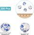 CHGCRAFT 200pcs 12mm Round Porcelain Beads Ceramic Loose Beads Handmade Porcelain Beads Printed Round Spacer Beads for DIY Jewelry Making Supplies...