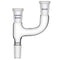 Borosilicate Glass Distillation Adapter, 3 Way Claisen Distilling Adapter with 24/40 Joints Chemistry Apparatus Lab Glassware...
