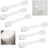 Child Safety Locks (White) - Set of 6 - Prevents Injury and Opening (Oven) Doors, (Kitchen Sink) Cabinets, Toilet Seats, etc. - No Tools or Screws...